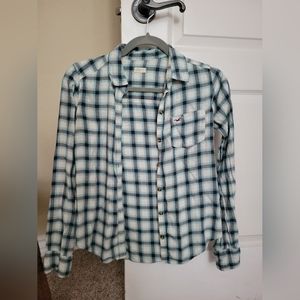 Hollister l/s plaid shirt